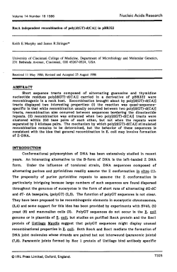 Short sequence tracts composed of alternating