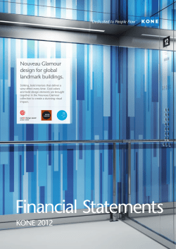 KONE`s Financial Statements 2012