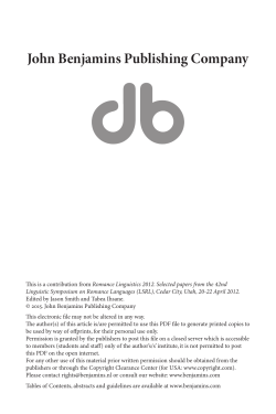 John Benjamins Publishing Company - Munin