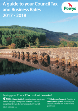 A guide to your Council Tax and Business Rates 2017