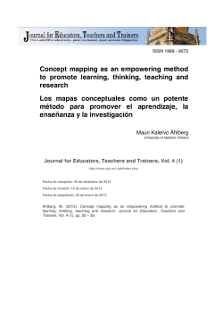 Concept mapping as an empowering method to promote learning
