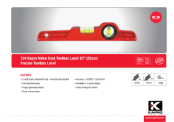 724 Kapro Value Cast Toolbox Level 10" (25cm) Precise Toolbox