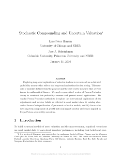 Stochastic Compounding and Uncertain Valuation
