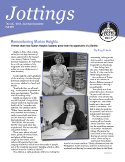 Remembering Marian Heights