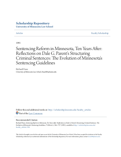 Sentencing Reform in Minnesota, Ten Years After
