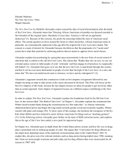 Mart&iacute;nez / 1 Eduardo Mart&iacute;nez The New Jim Crow / Pr&eacute;ci Miguel