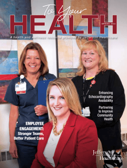 EMPLOYEE ENGAGEMENT: - Jefferson Healthcare