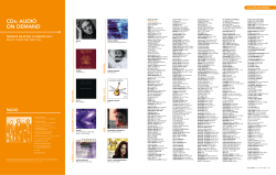 CDs: AUDIO ON DEMAND