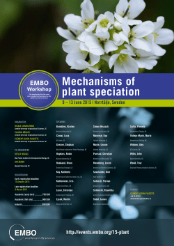 Mechanisms of plant speciation - Events