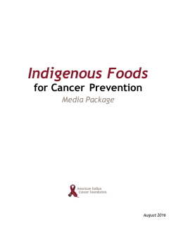 Indigenous Foods Cancer Prevention Media Package