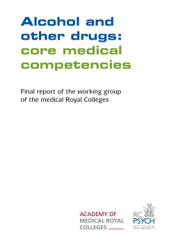 Alcohol and other drugs: core medical competencies