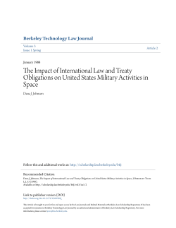 the impact of international law and treaty obligations on united states