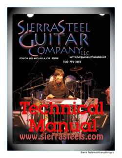 Sierra Technical Manual  Page 1