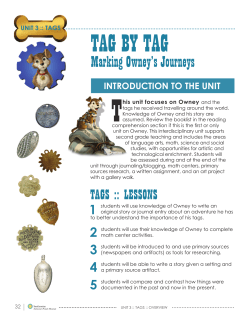 Unit 3: Tags - National Postal Museum