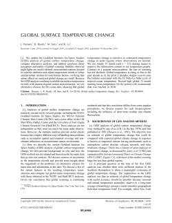 Global Surface Temperature Change