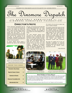 2011, Oct | Dinsmore Dispatch >>Click To View
