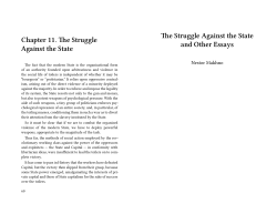 Struggle Against the State and Other Essays