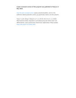 Mitochondrial aerobic respiration is activated during hair follicle