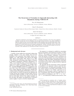 The Occurrence of Tornadoes in Supercells Interacting with