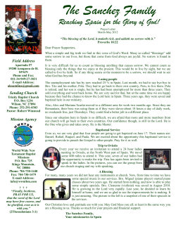 The Sanchez Family - World Wide New Testament Baptist Missions