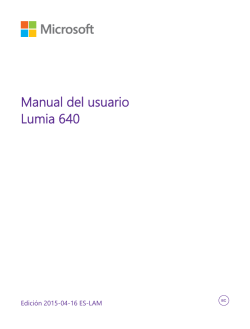 Manual del Usuario para Lumia 640