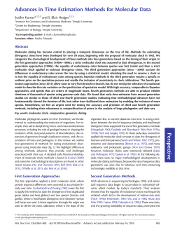 Advances in Time Estimation Methods for
