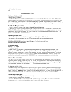 Supreme Court Precedents