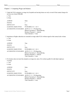 Chapter 2 - Computing Wages and Salaries