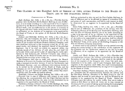 Clauses in the Railway Acts