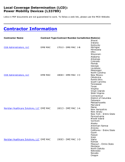 Power Mobility Devices LCD and PA