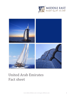 United Arab Emirates Fact sheet