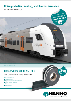 Hanno&reg;-Redusoft DI 150 SFR Noise protection, sealing, and