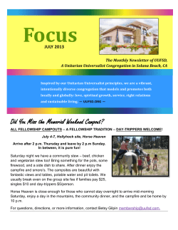 Focus - Unitarian Universalist Fellowship of San Dieguito
