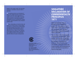 singapore declaration of commonwealth principles 1971