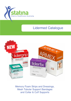 Lidermed Catalogue - Statina Healthcare Australia