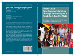 Timor-Leste: Transforming Education Through