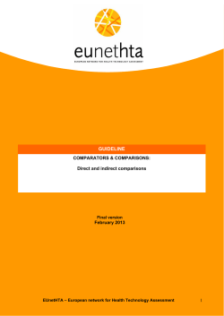 Direct and indirect comparisons
