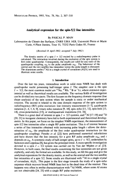 Analytical expression for the spin-5/2 line intensities - Pascal-Man