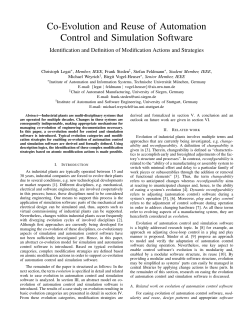 Co-Evolution and Reuse of Automation Control and Simulation