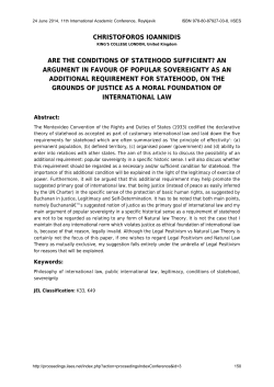 an argument in favour of popular sovereignty as an additional