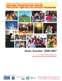 Quito, Ecuador 2006-2007