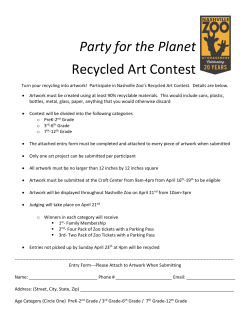 Party for the Planet Recycled Art Contest