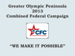 Our campaign is among the top 25 CFC`s nationwide