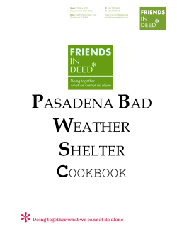 BWS Cookbook - Friends In Deed