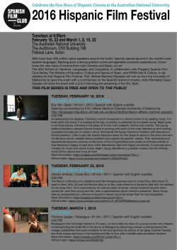 2016 Hispanic Film Festival_Program