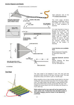 Anchor Diagram and Details Tow Rope