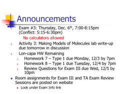 Lecture #27 11-29-12