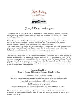 Canapé Function Package