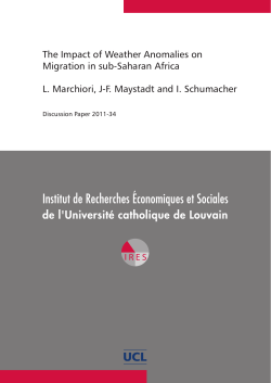 The Impact of Weather Anomalies on Migration in sub