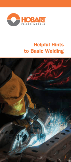 Helpful Hints to Basic Welding